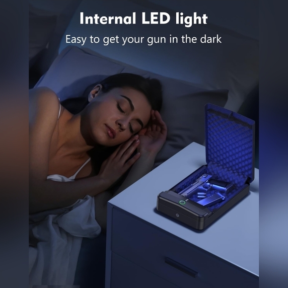 Holewar Biometric Safe, Portable Fingerprint Lock Box - Picture 7 of 12